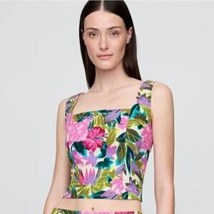 GAP Smocked Floral Blouse NWT Size Large